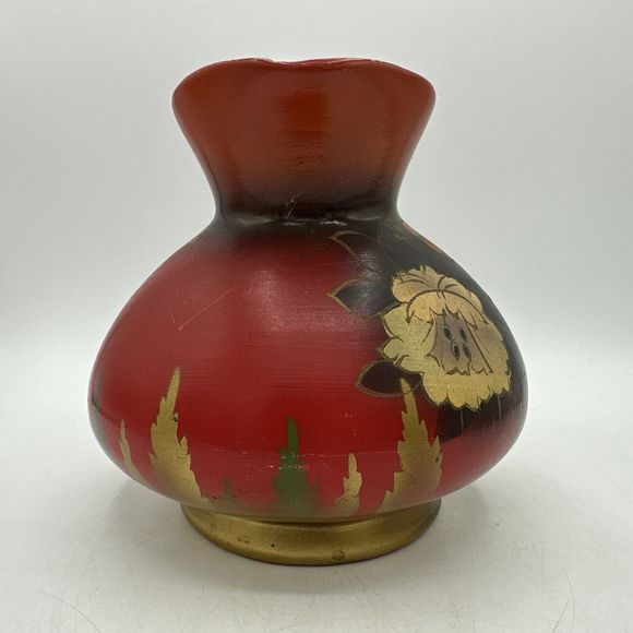 Vintage Pottery Clay Pitcher England 18D Signed Red 6.25” Handmade - Picture 7 of 16